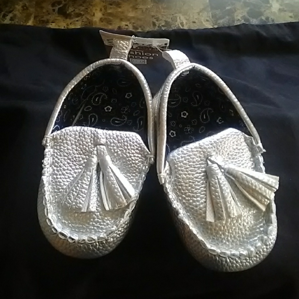 Silver moccasins